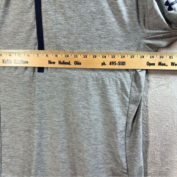 Under Armour Hotshot 1/2 Zip Long Sleeve Shirt Gray Blue Loose Fit Women’s M - Picture 5 of 8